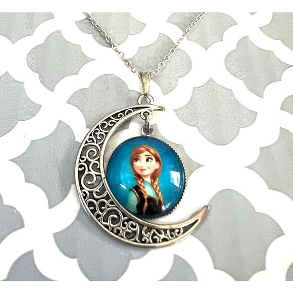 Frozen Anna Charm 20" Necklace NWOT - Picture 1 of 3